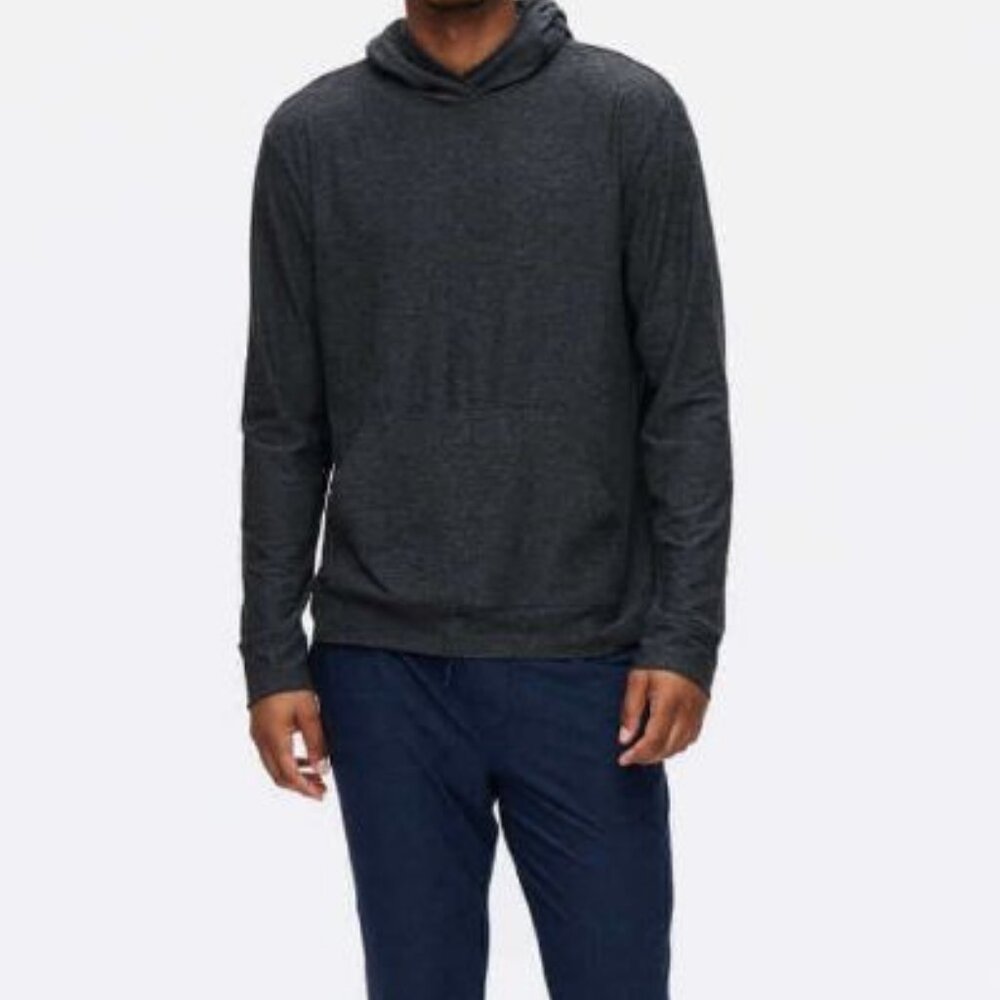 Men's Outdoor Voices CloudKnit Hoodie in Charcoal Grey Sz Large MSRP $88